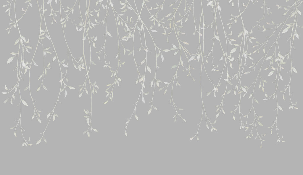Weißer und grauer Hintergrund mit Blättern Weißer und grauer Hintergrund mit Blättern