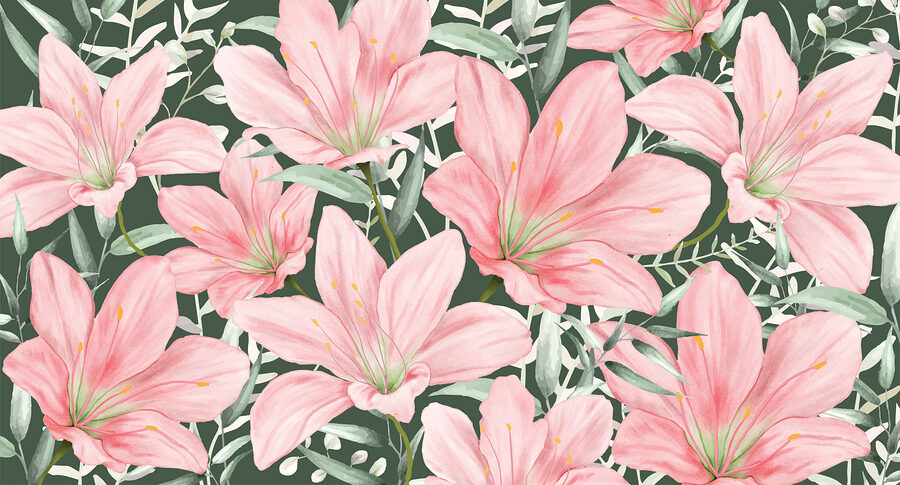 Muster aus rosa Blumen