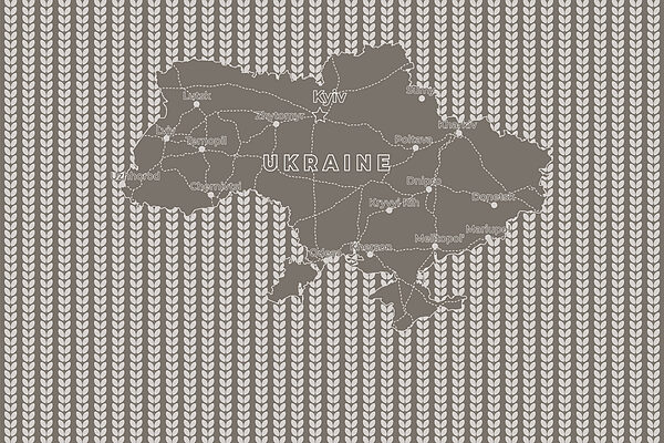 Karte der ukraine mit weißem Text Karte der ukraine mit weißem Text