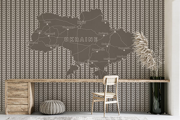 Karte der ukraine mit weißem Text Karte der ukraine mit weißem Text