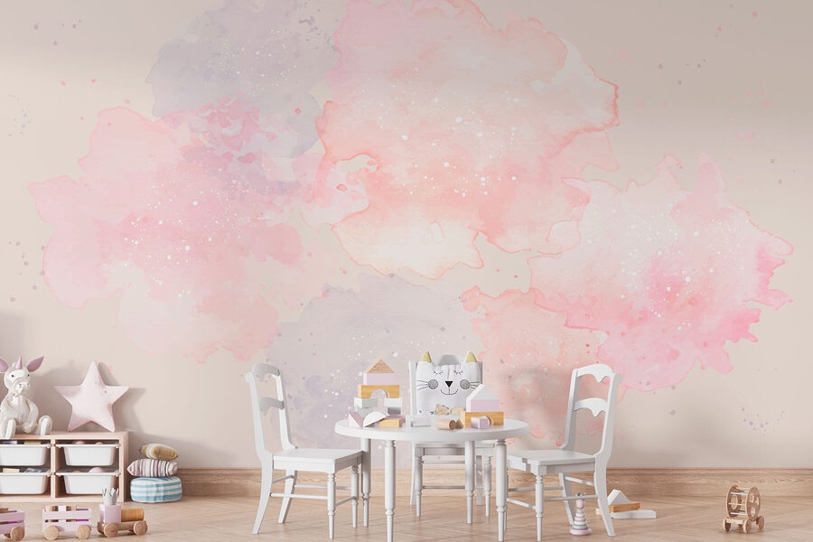 Nahaufnahme eines Aquarells Nahaufnahme eines Aquarells