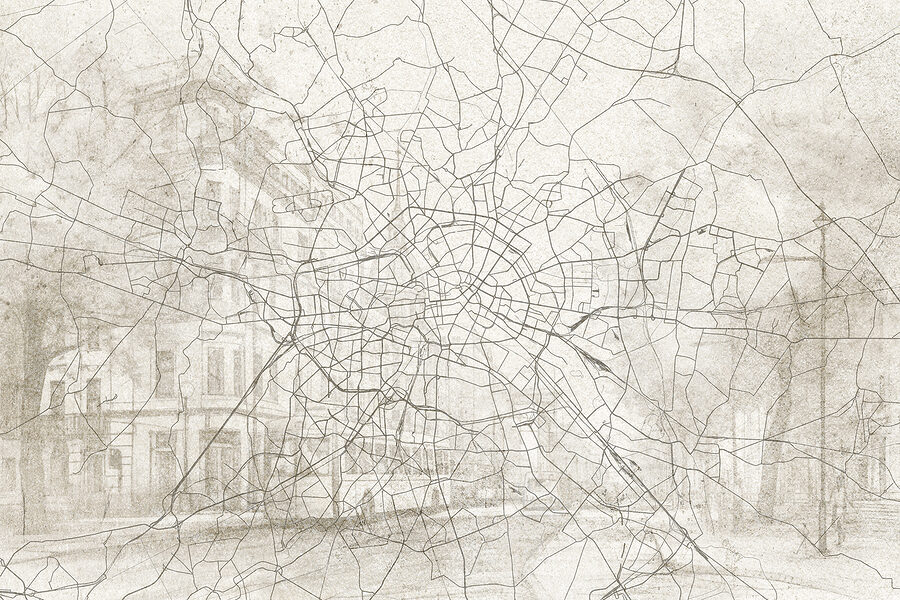 Karte einer Stadt