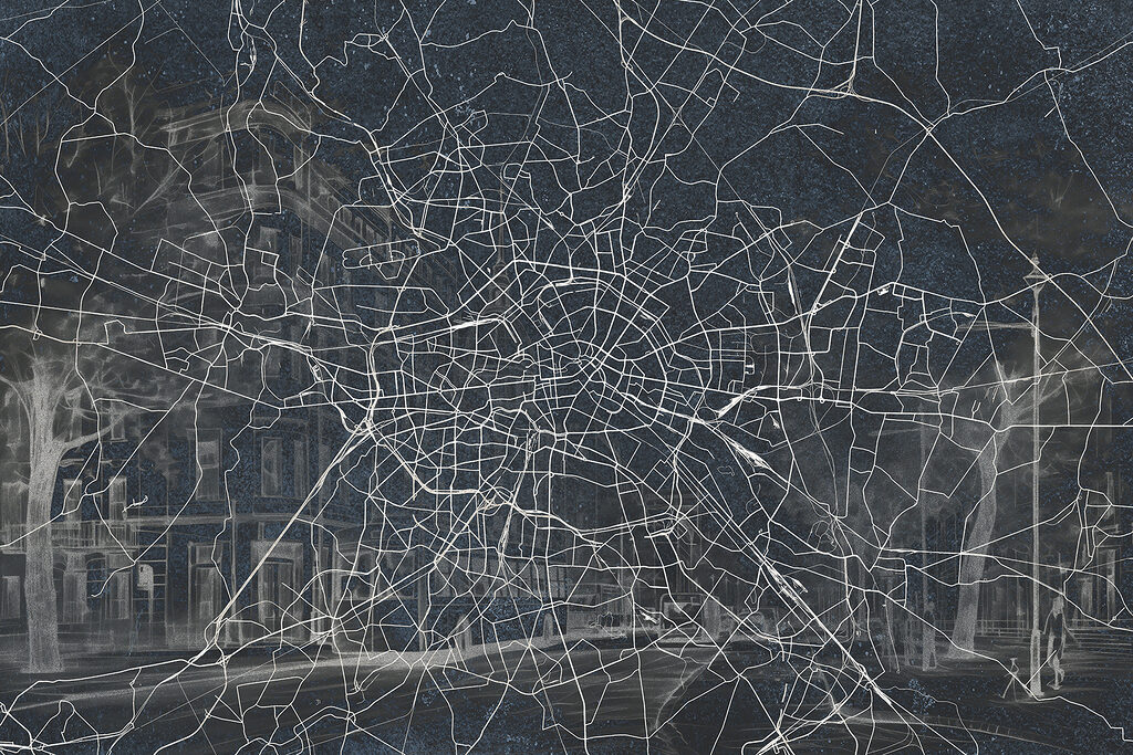Karte einer Stadt Karte einer Stadt