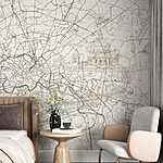 Fototapeten Karte einer Stadt