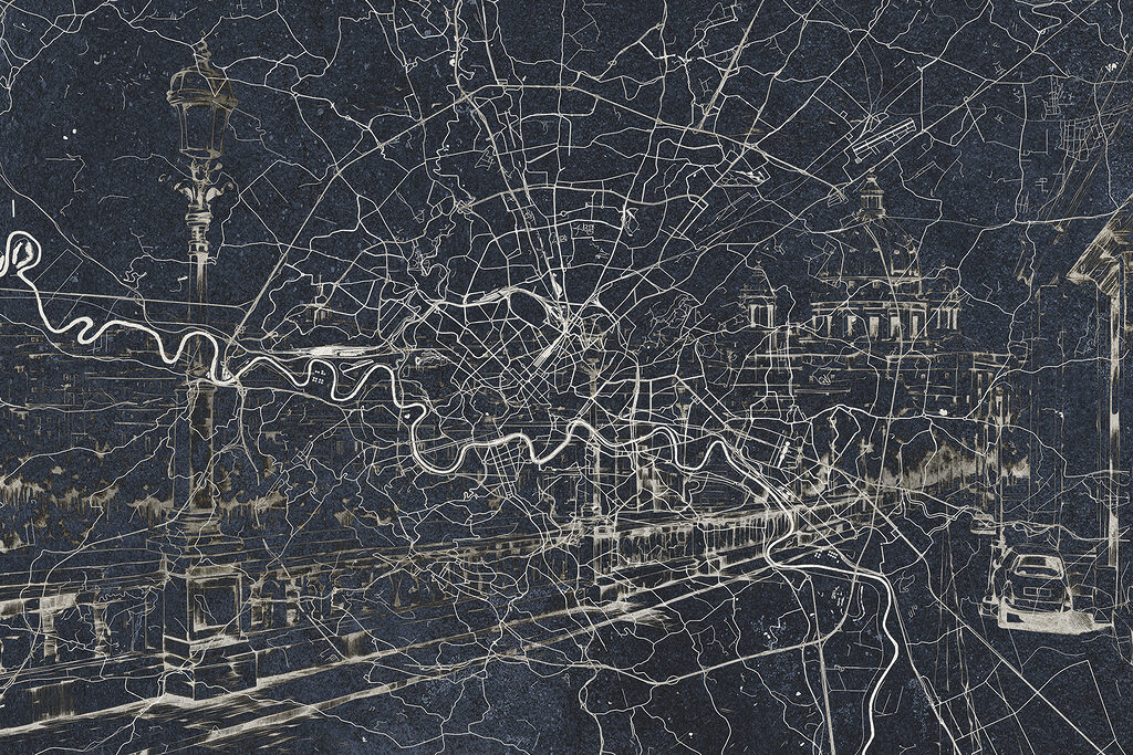 Karte einer Stadt Karte einer Stadt