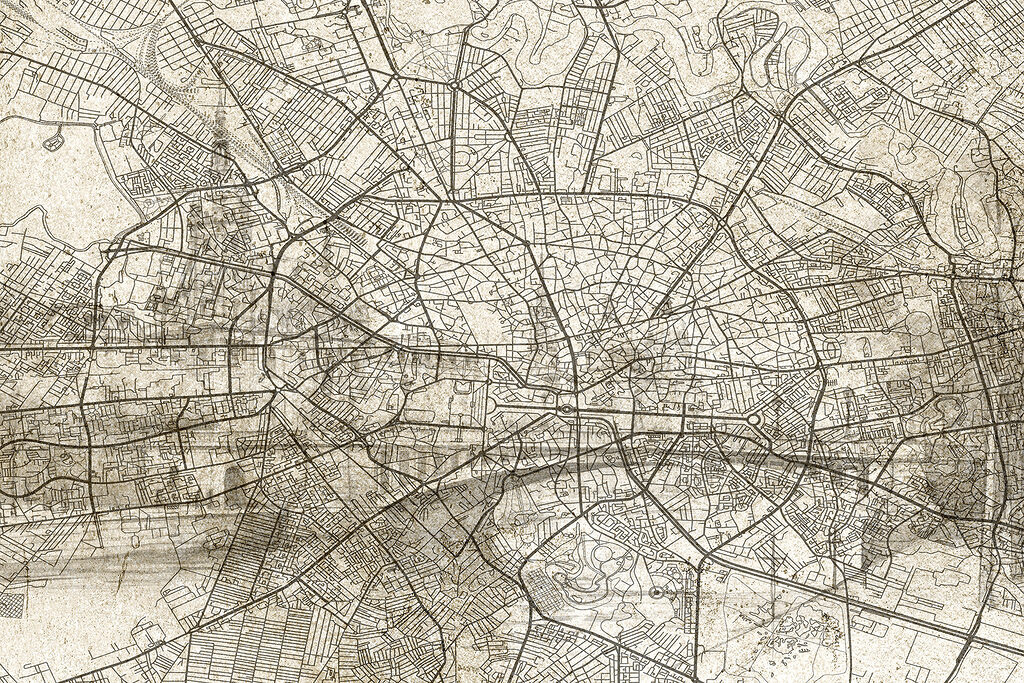 Karte einer Stadt Karte einer Stadt