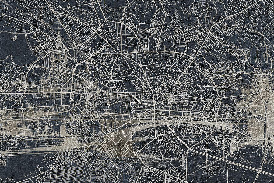 Karte einer Stadt
