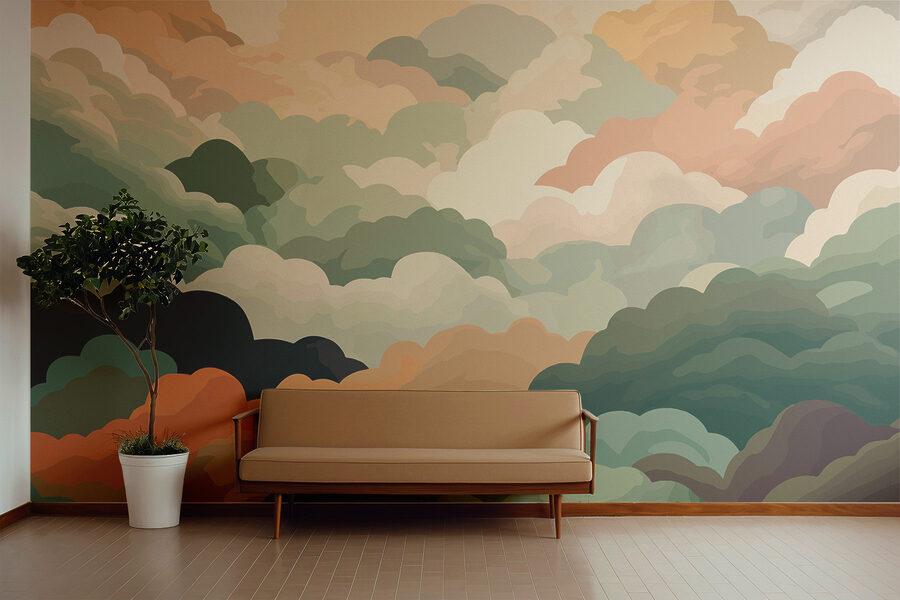 Bunte Wolken am Himmel