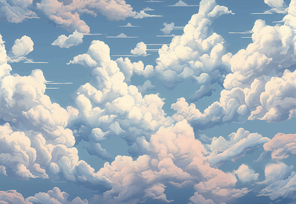 Blauer Himmel mit Wolken Blauer Himmel mit Wolken