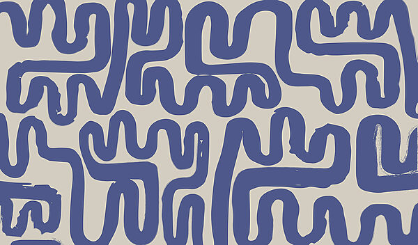 Blaue Linien auf weißem Hintergrund Blaue Linien auf weißem Hintergrund