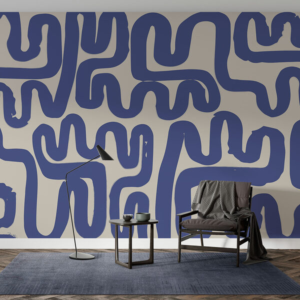 Blaue Linien auf weißem Hintergrund Blaue Linien auf weißem Hintergrund