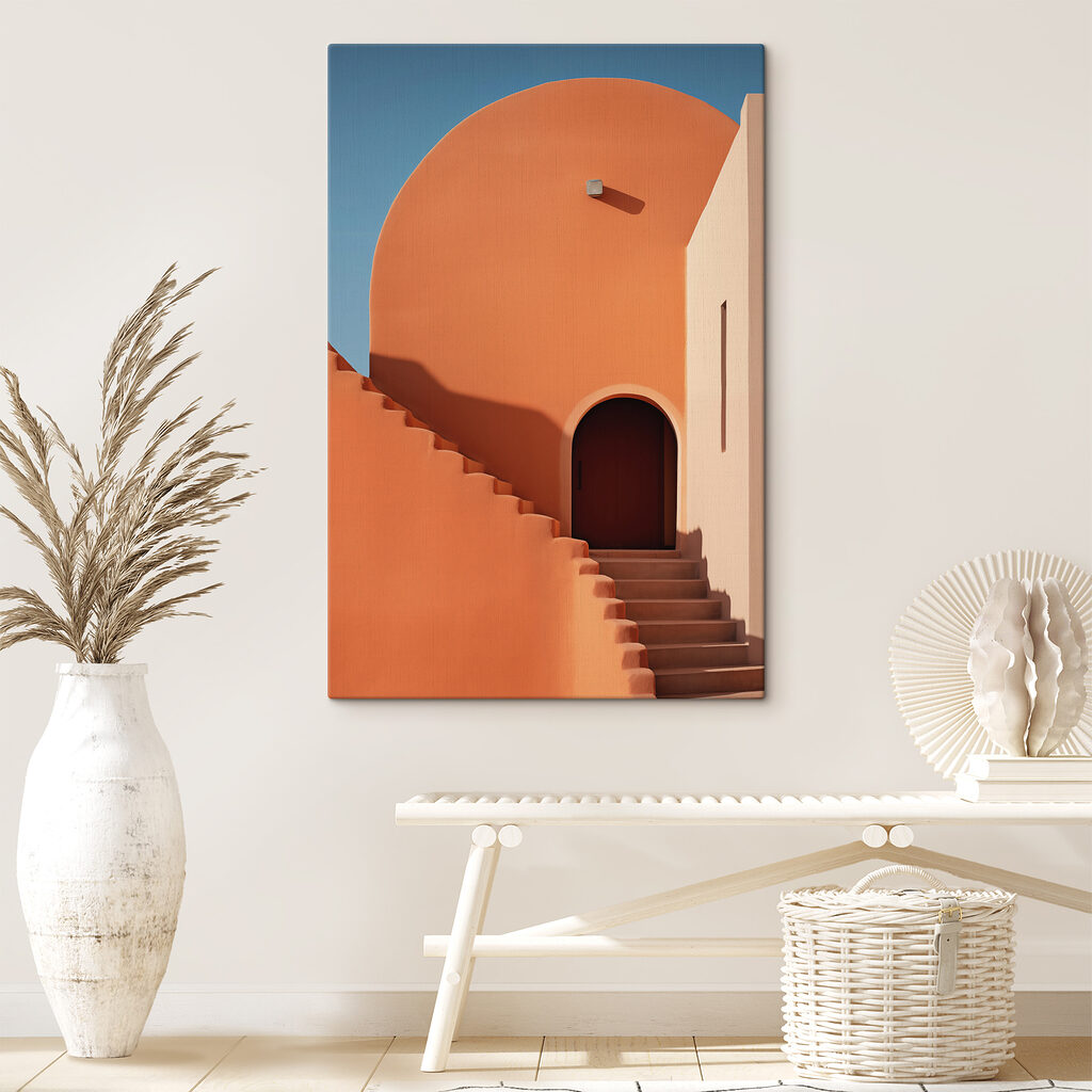 Staircase leading to a building