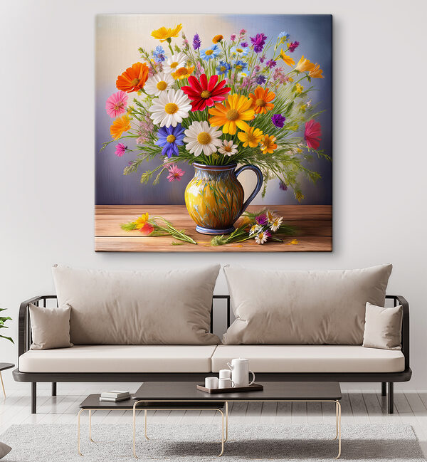 Bunte Blumen in einer Vase Bunte Blumen in einer Vase
