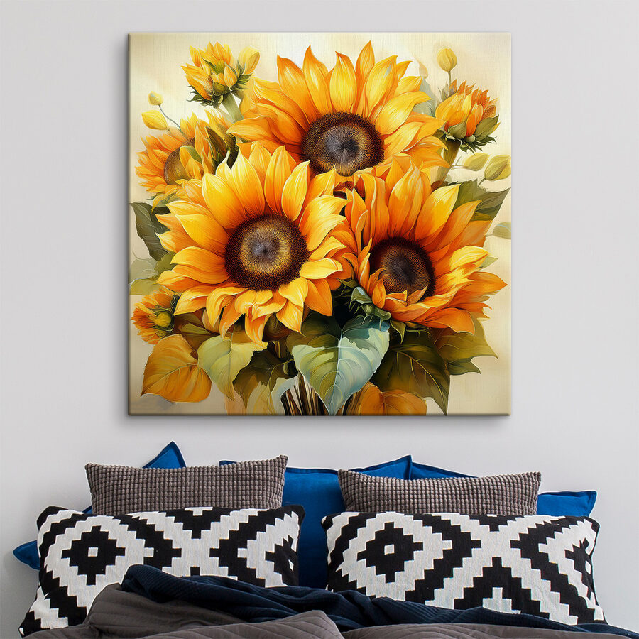 Blumenstrauß aus gelben Sonnenblumen Blumenstrauß aus gelben Sonnenblumen