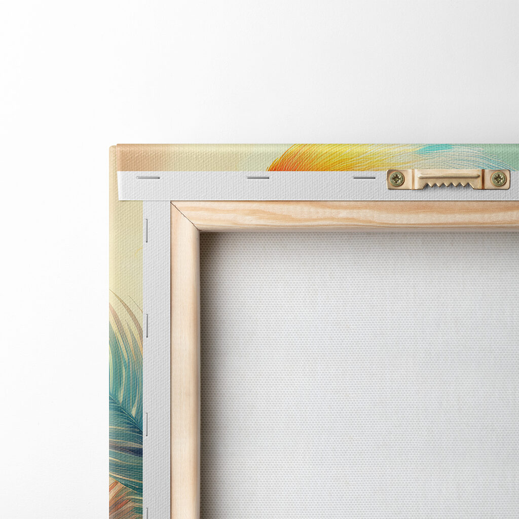 Colorful parrot on a floral background Colorful parrot on a floral background