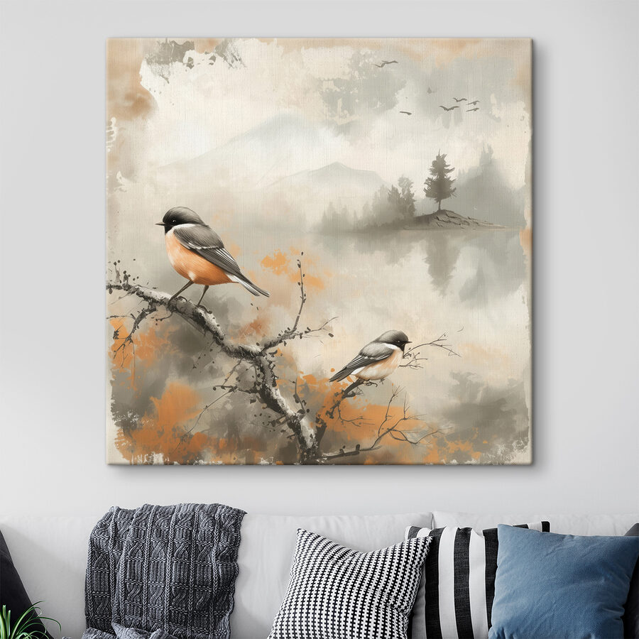 Vogel auf einem Ast