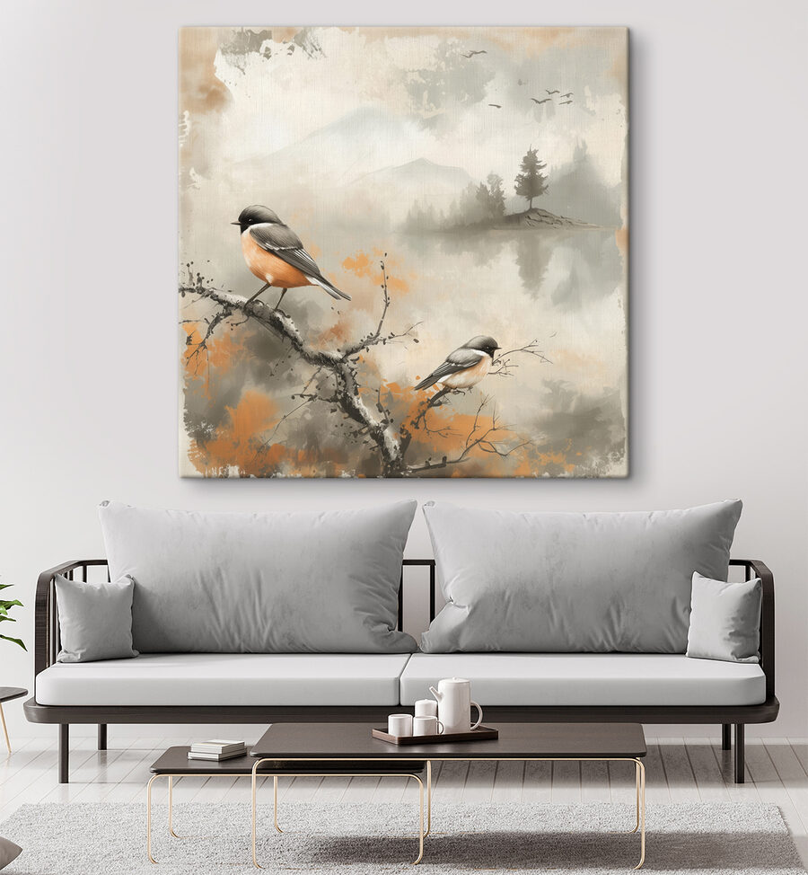 Vogel auf einem Ast