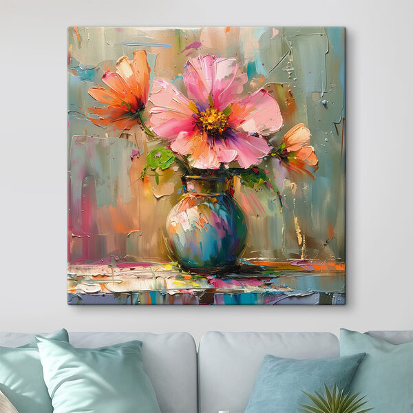 Gemälde von Blumen in einer Vase Gemälde von Blumen in einer Vase