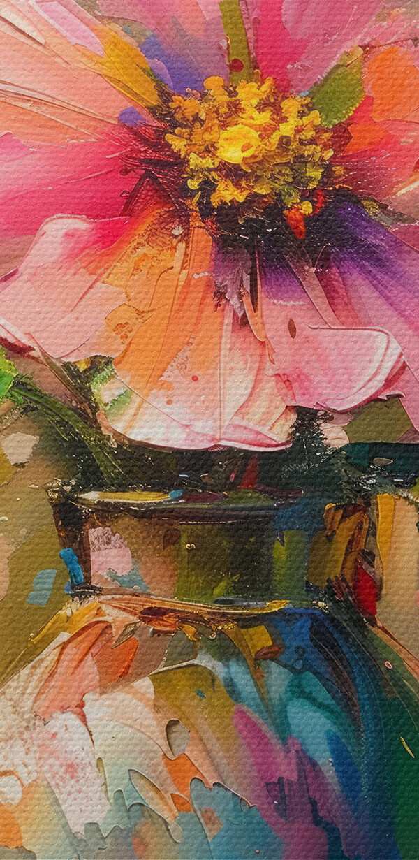 Gemälde von Blumen in einer Vase Gemälde von Blumen in einer Vase