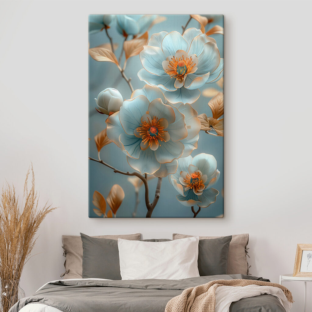 Delicate blossoms in soft hues