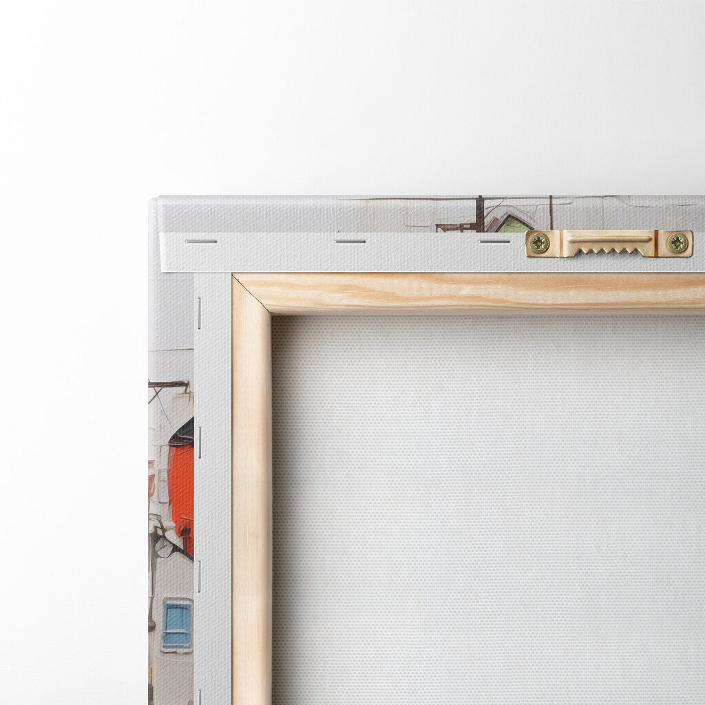 Painting of a city Painting of a city