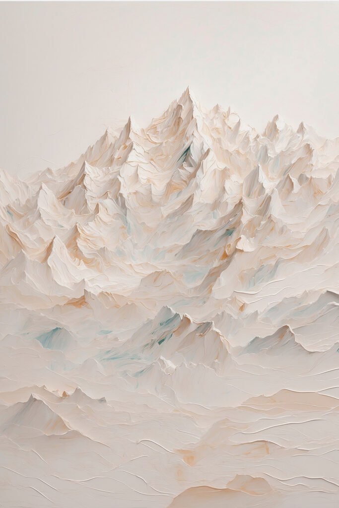 Mountain range with many peaks Mountain range with many peaks