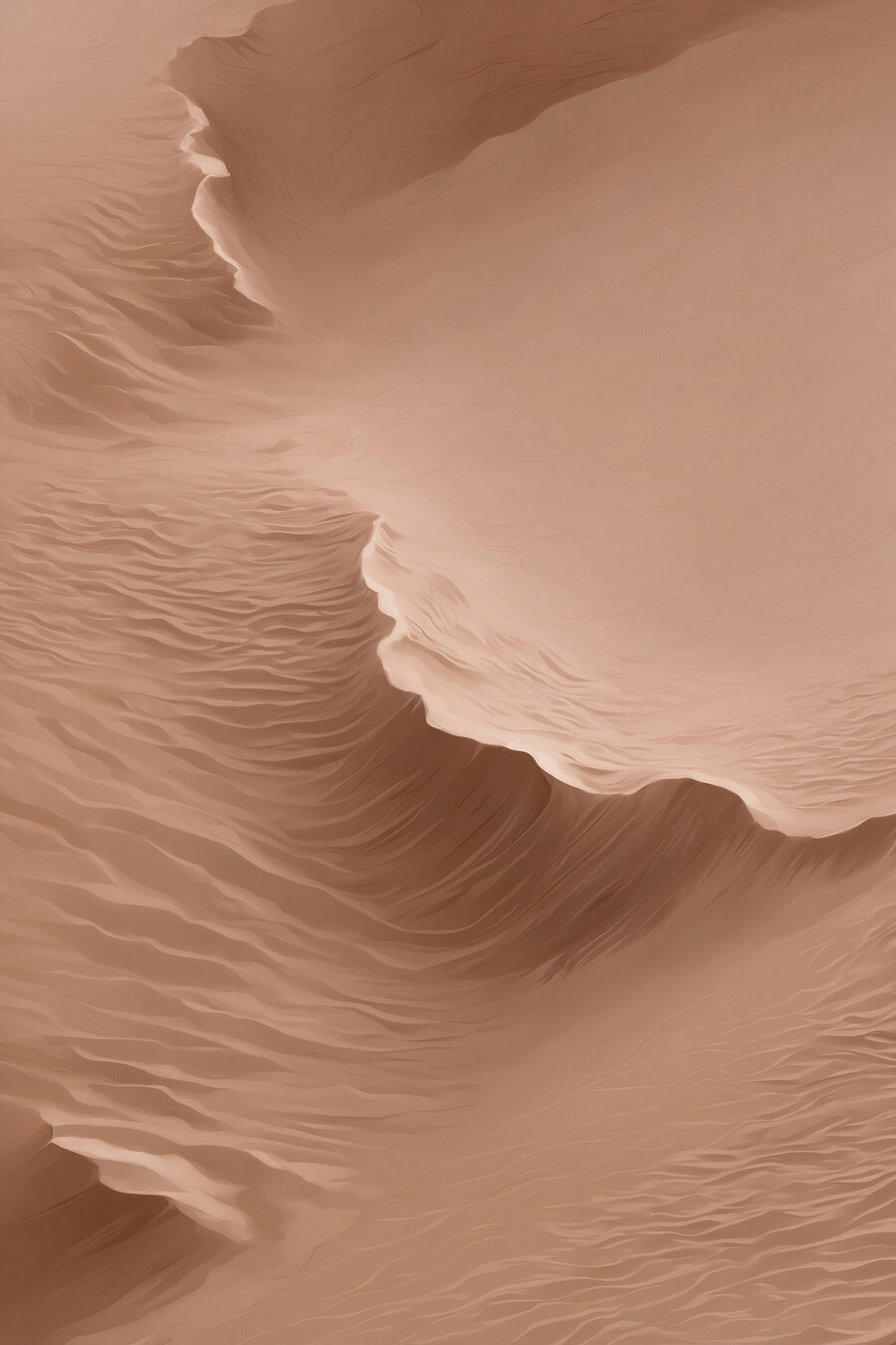 Sanddüne mit Wellen