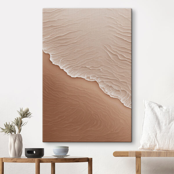 Sandstrand mit Wellen Sandstrand mit Wellen