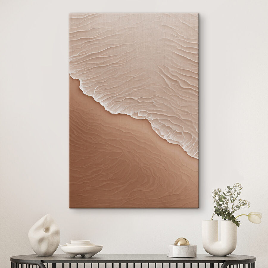 Sandstrand mit Wellen Sandstrand mit Wellen
