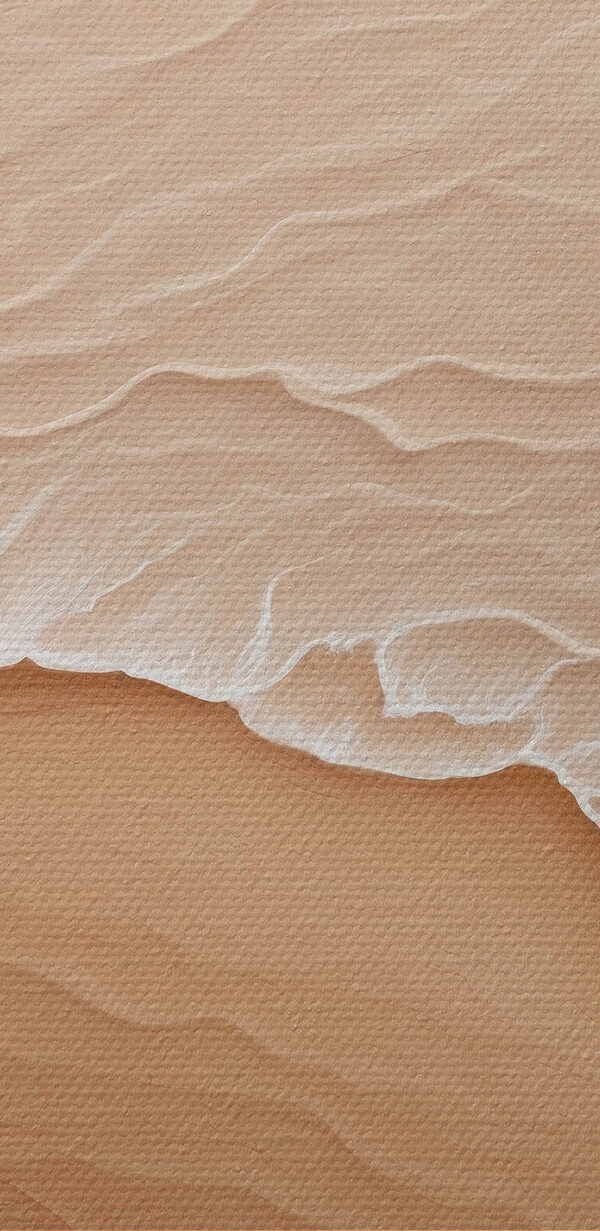 Sandstrand mit Wellen Sandstrand mit Wellen