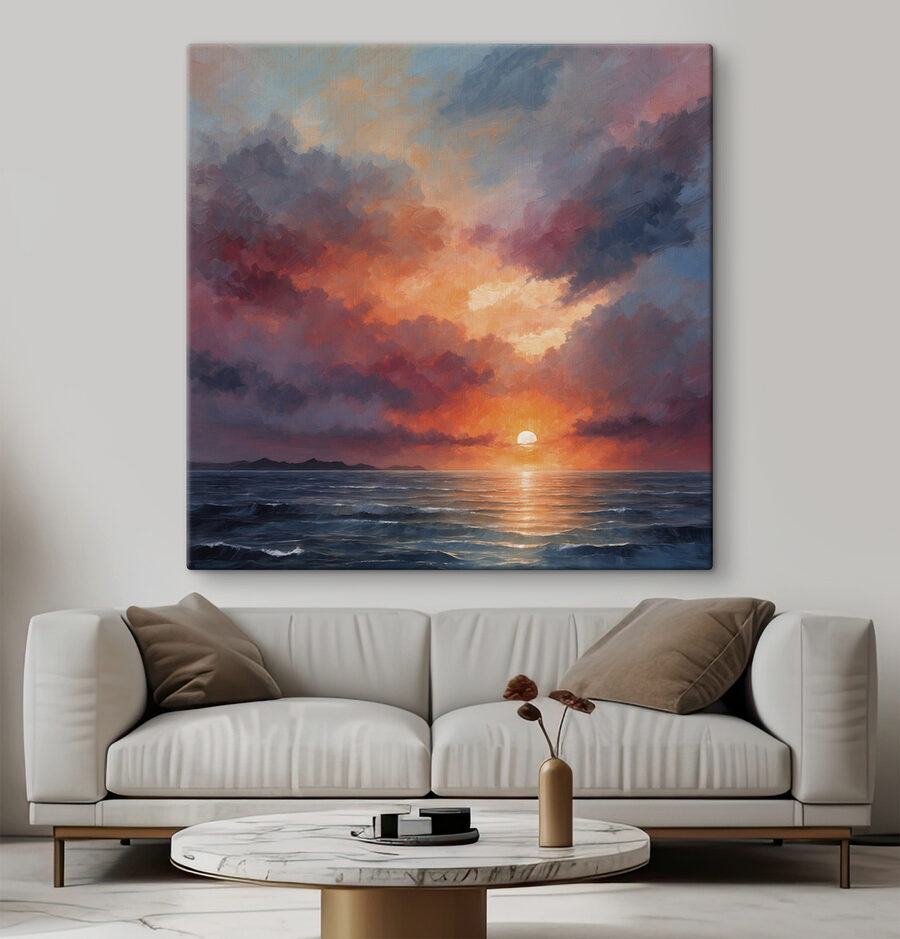 Sonnenuntergang über dem Meer