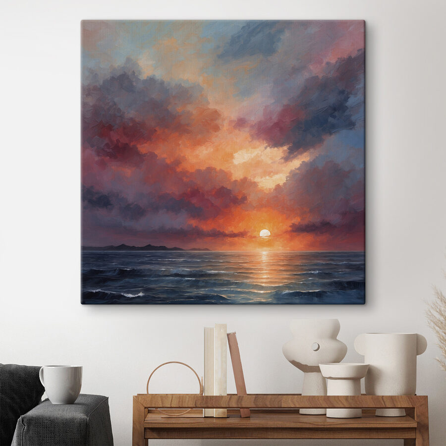 Sonnenuntergang über dem Meer