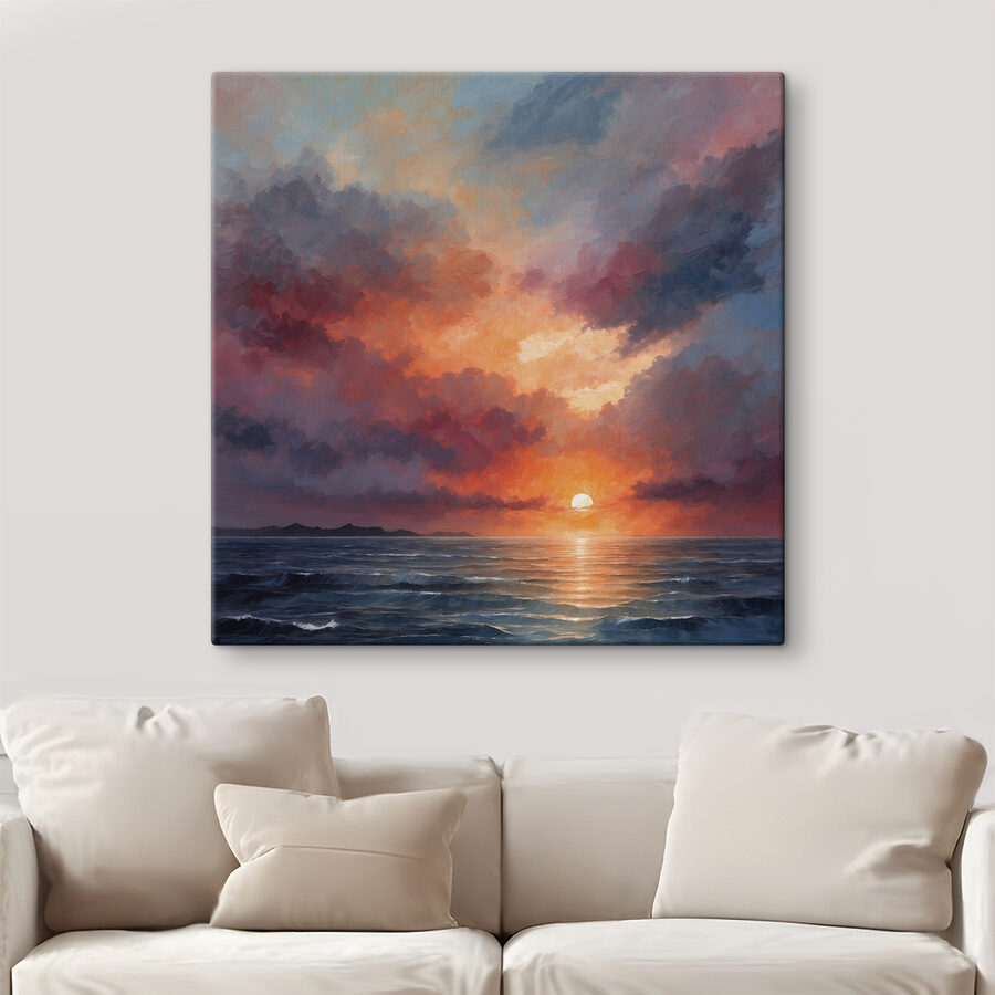Sonnenuntergang über dem Meer