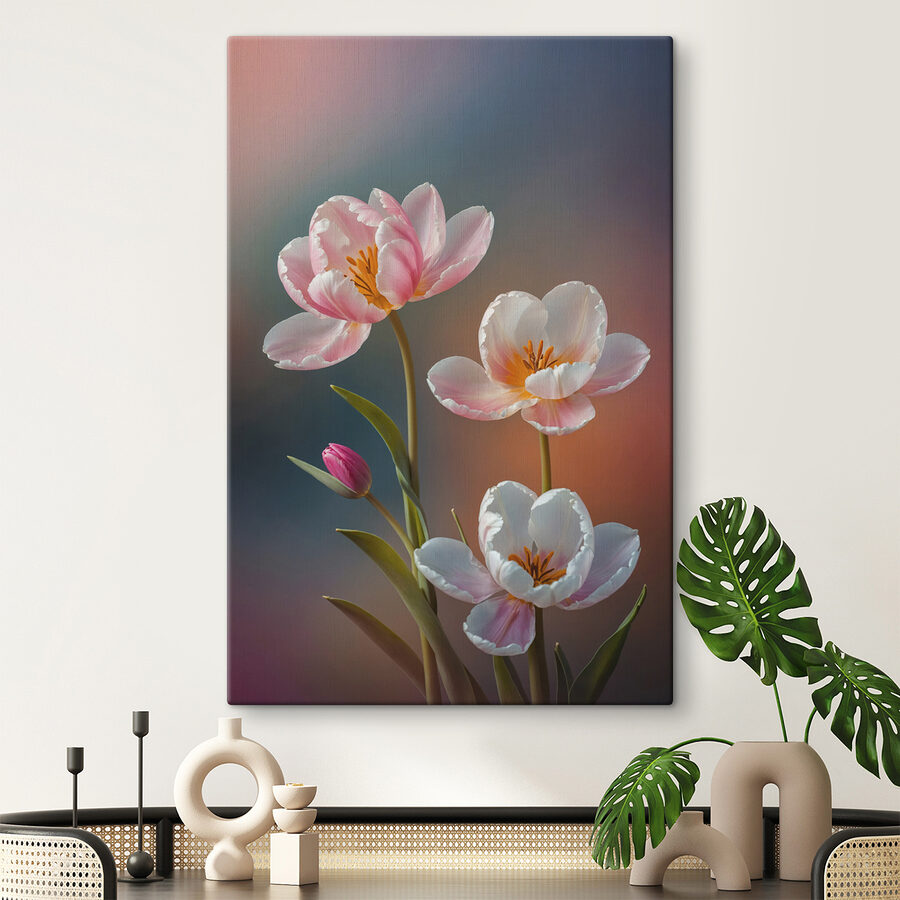 Gruppe von rosa und weißen Blumen Gruppe von rosa und weißen Blumen