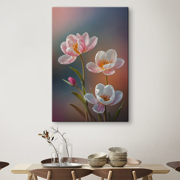 Gruppe von rosa und weißen Blumen Gruppe von rosa und weißen Blumen