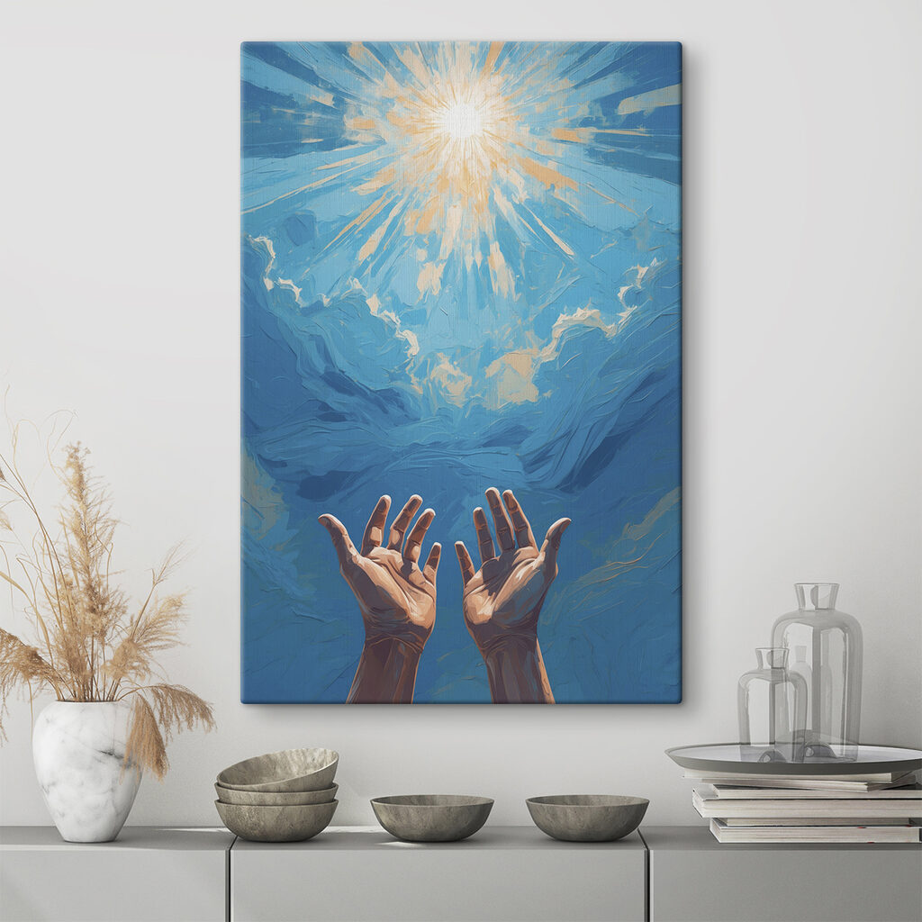 Pair of hands reaching out to the sky Pair of hands reaching out to the sky