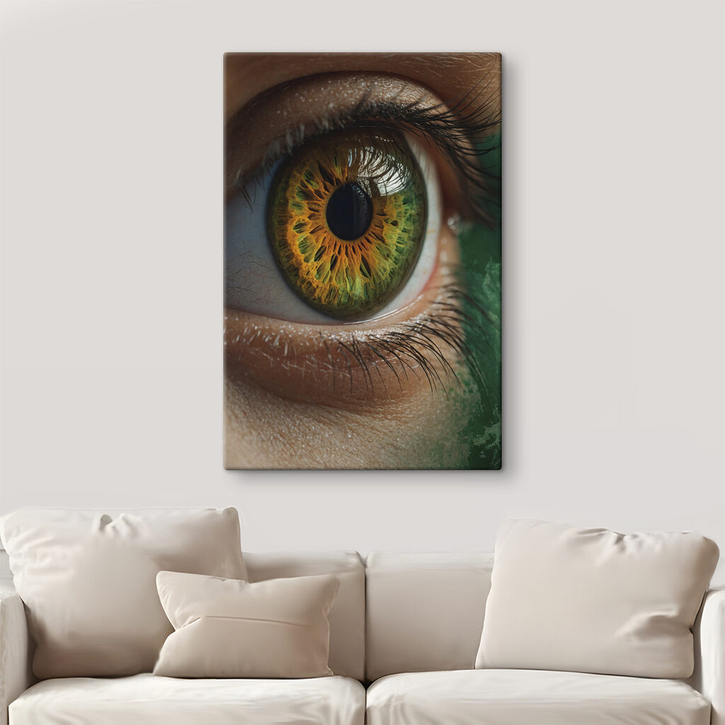 Vibrant eye showcasing unique colors