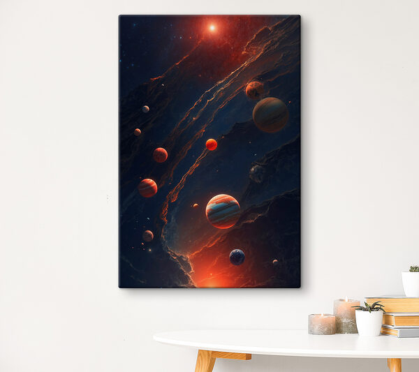 Planets in space