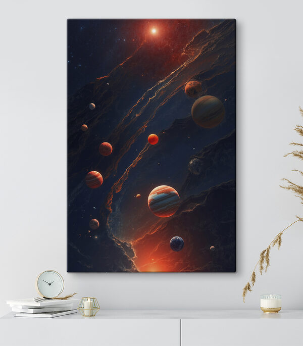 Planets in space