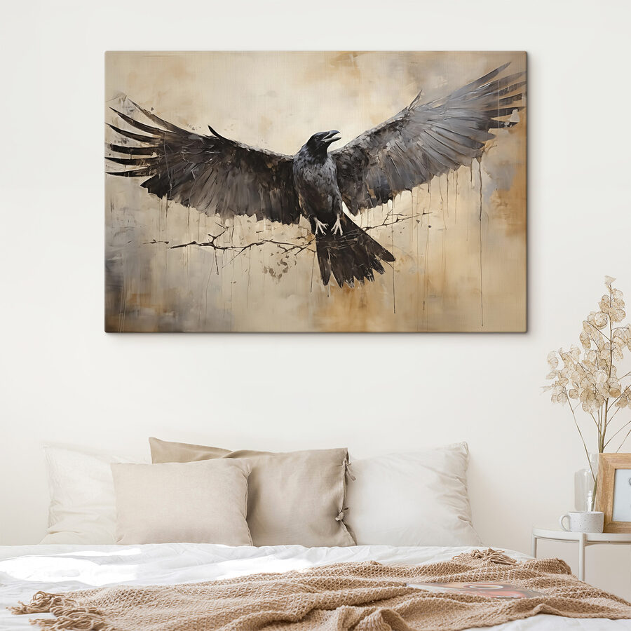 Vogel mit ausgebreiteten Flügeln