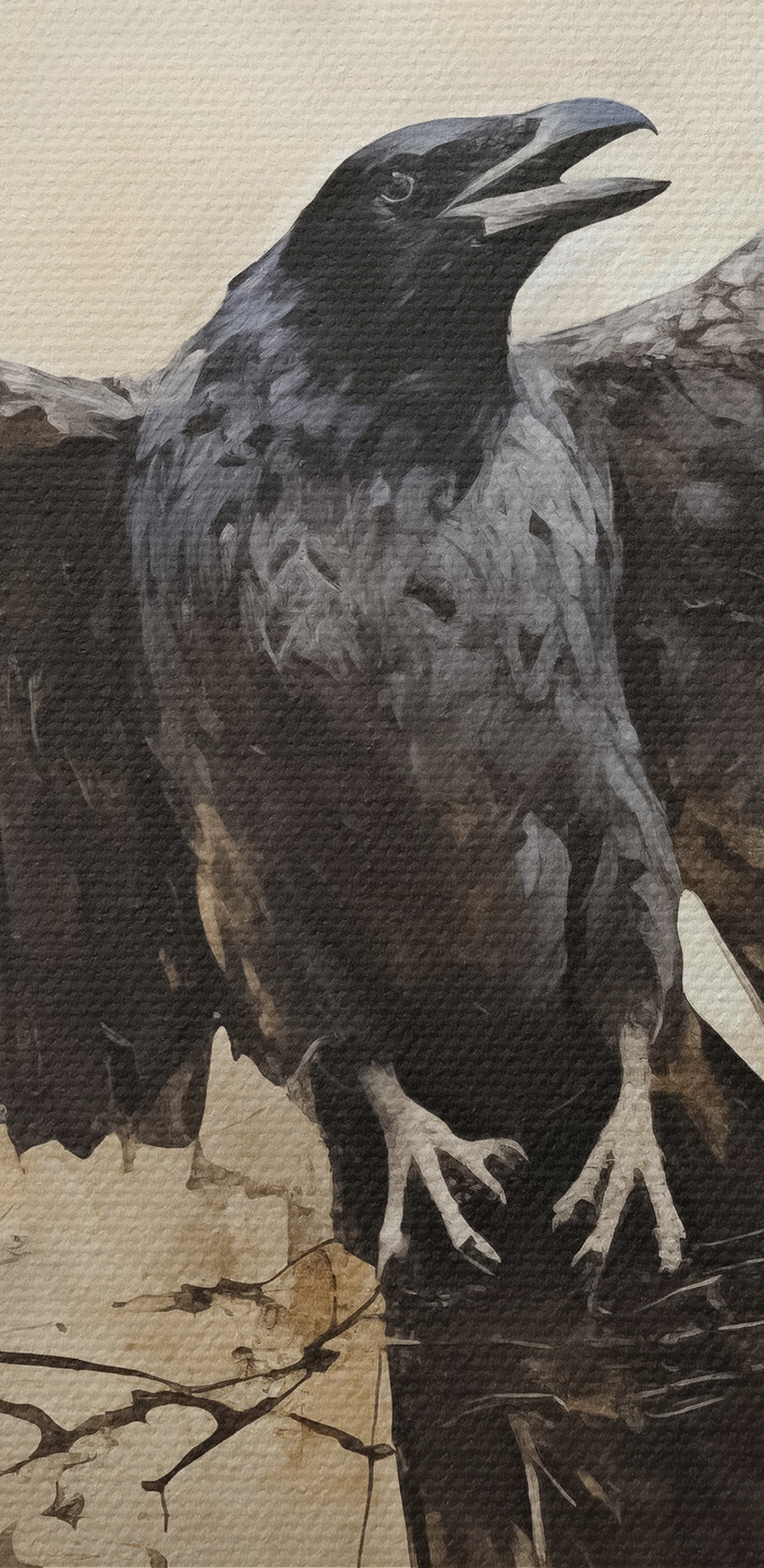 Vogel mit ausgebreiteten Flügeln