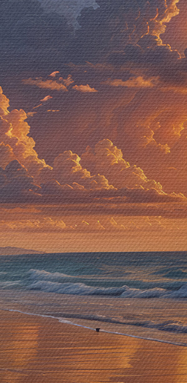 Sonnenuntergang über einem Strand Sonnenuntergang über einem Strand