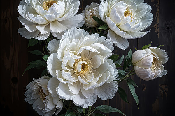 Gruppe von weißen Blumen Gruppe von weißen Blumen