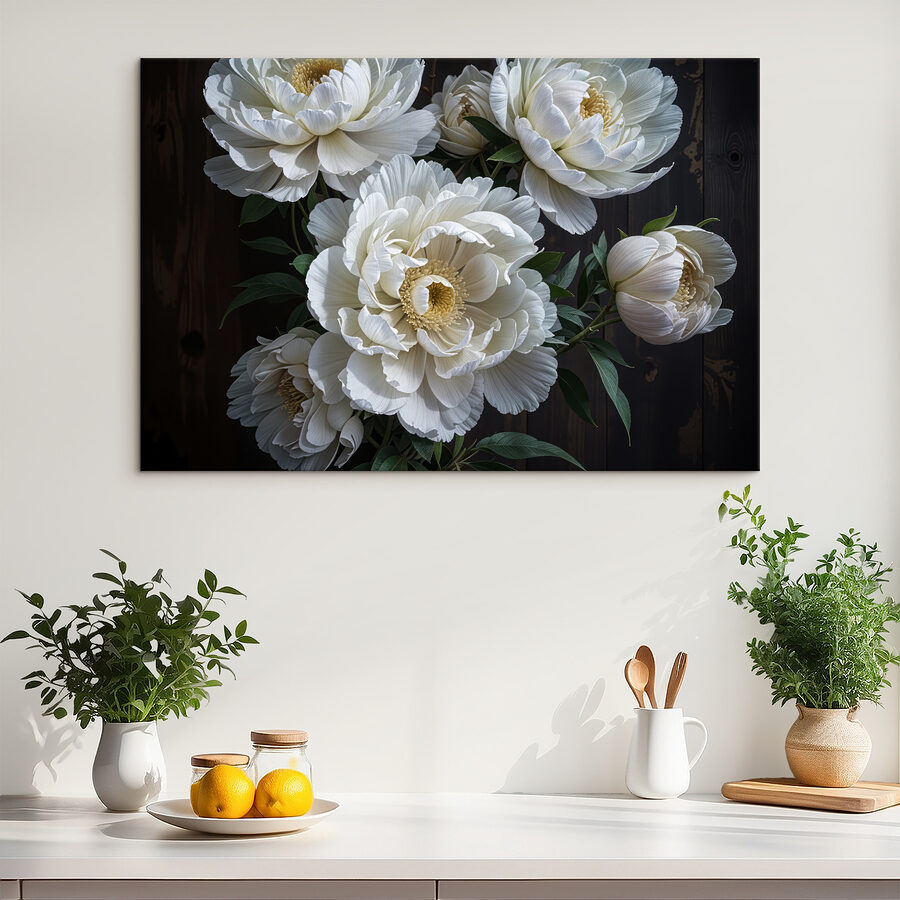Gruppe von weißen Blumen