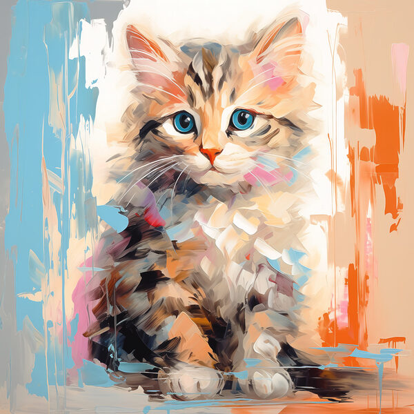 Katze mit blauen Augen Katze mit blauen Augen
