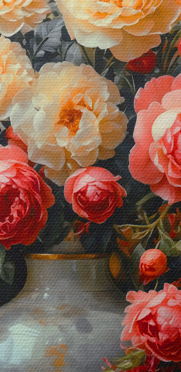 Vase mit Blumen auf einem Tisch Vase mit Blumen auf einem Tisch