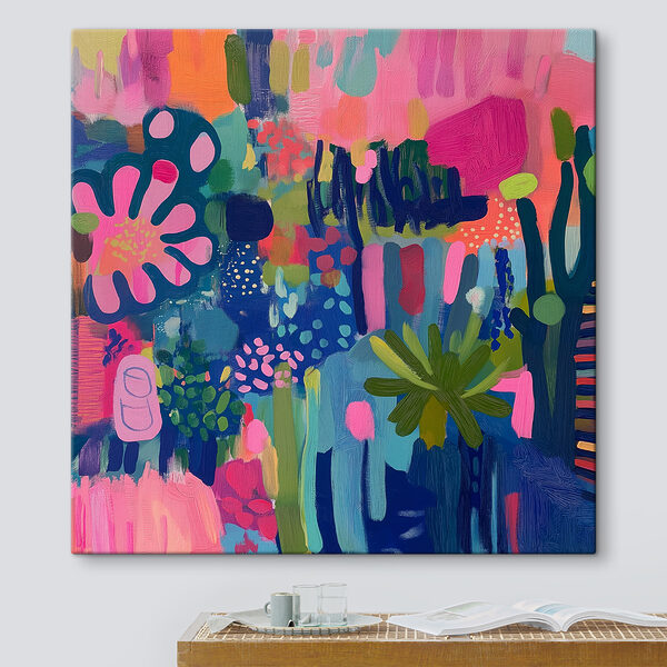 Buntes Gemälde von Blumen und Pflanzen Buntes Gemälde von Blumen und Pflanzen