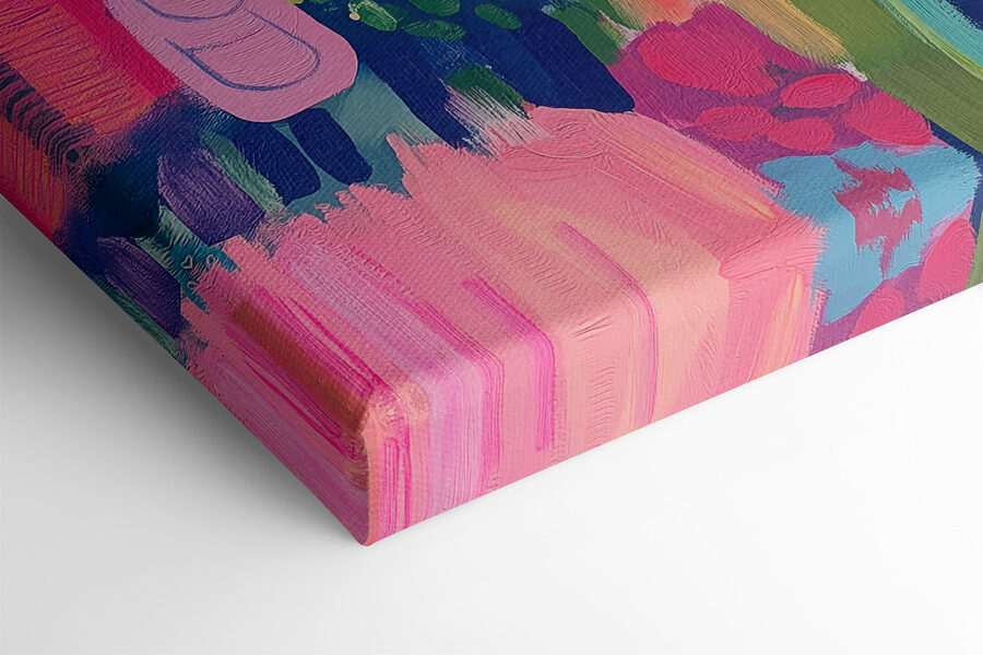 Buntes Gemälde von Blumen und Pflanzen Buntes Gemälde von Blumen und Pflanzen