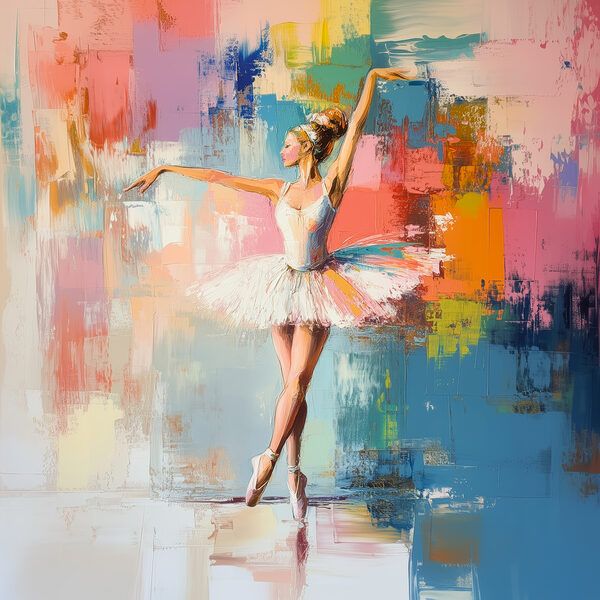 Frau im Tutu tanzt Frau im Tutu tanzt