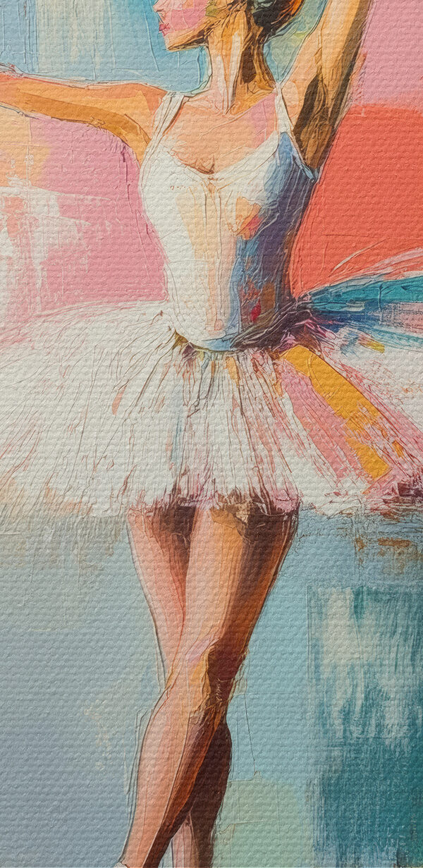 Frau im Tutu tanzt Frau im Tutu tanzt